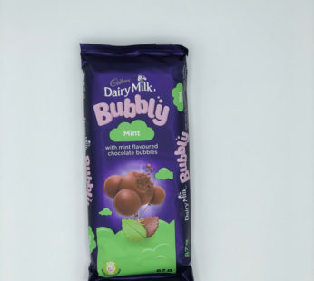 Cadbury Milk Chocolate Bubbly Mint Slab